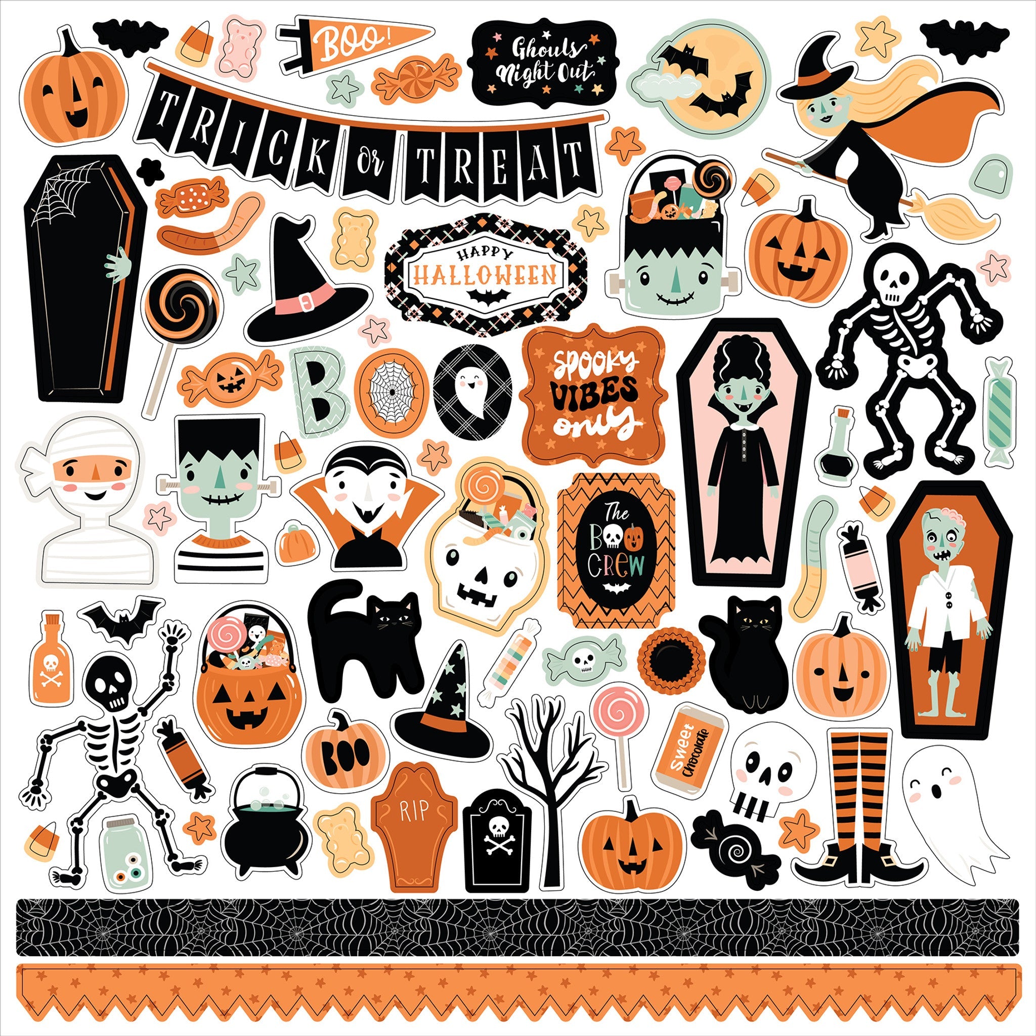 Spooktacular Halloween Element Stickers – Echo Park Online Hot Sale
