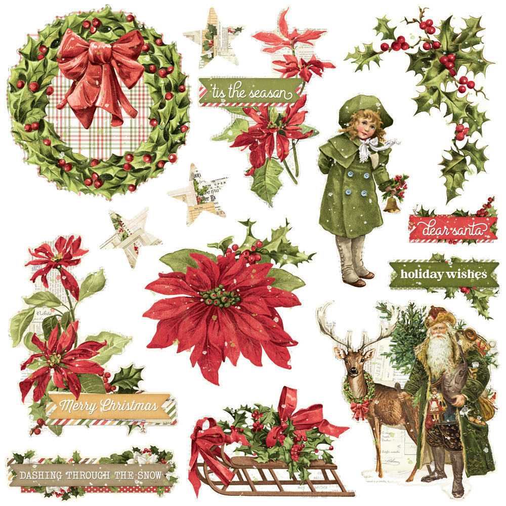 Simple Vintage Yuletide Chipboard Clusters – Simple Stories Fashion