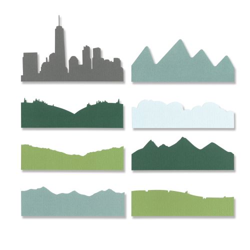 Skyline Silhouettes Thinlits Die Set –  Sizzix Online Sale