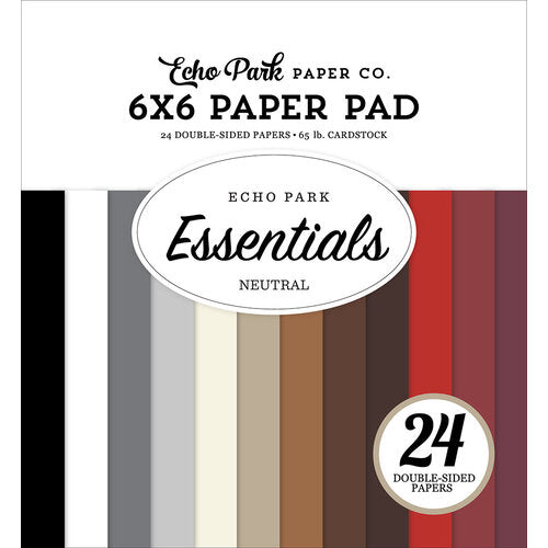 Neutral Essentials 6″ x 6″ Paper Pad – Echo Park Hot on Sale