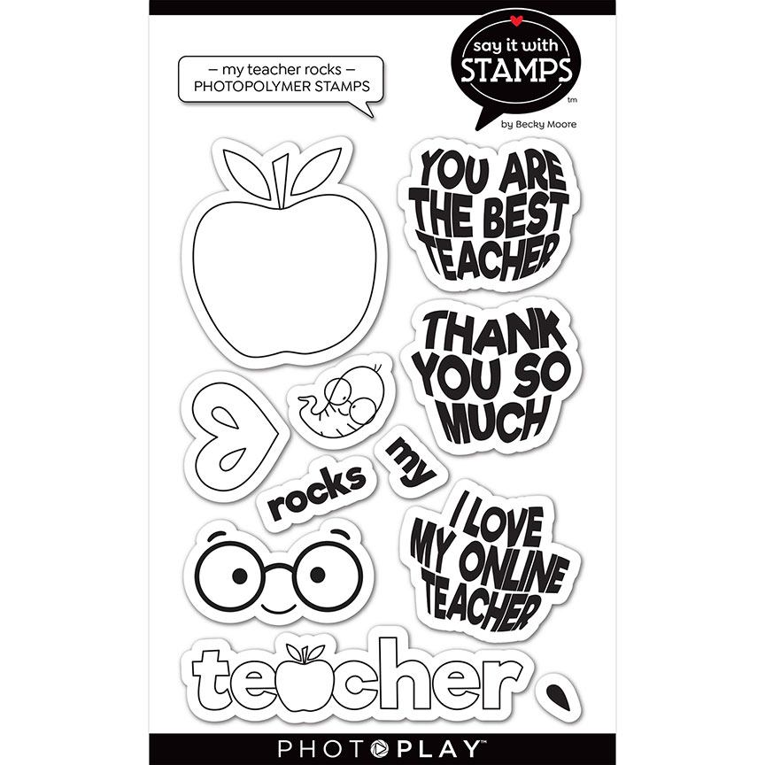 My Teacher Rocks Stamps – Say It With Stamps – PhotoPlay Sale