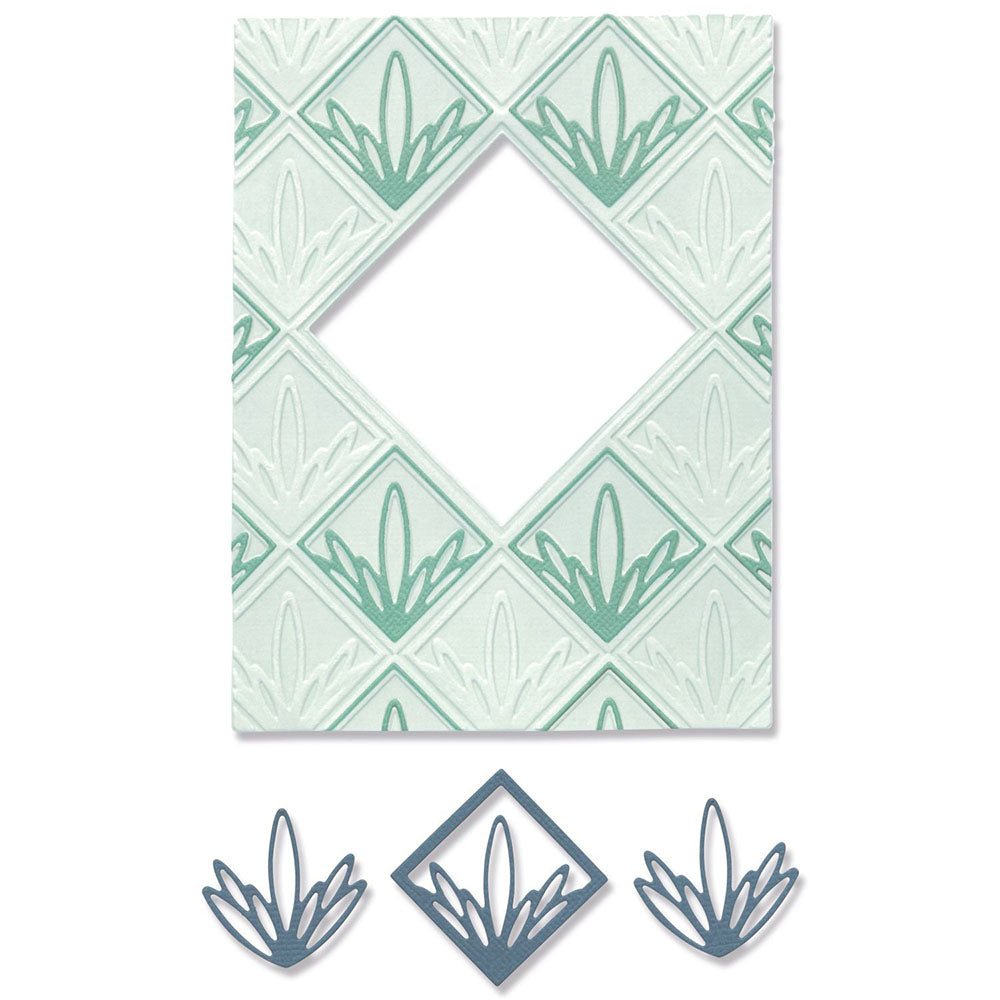 Ornate Frame 2-D Impresslit Embossing Folder  – Lisa Jones – Sizzix Fashion