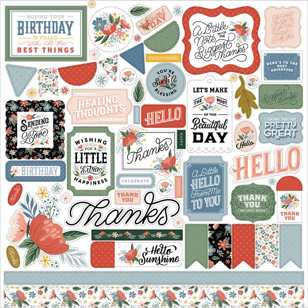 Salutations No. 2 Element Stickers – Echo Park Fashion