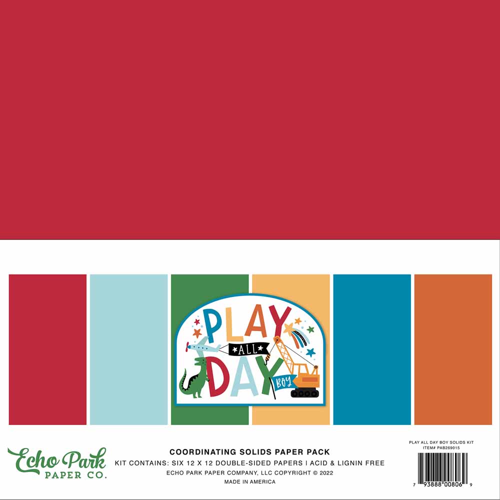Play All Day Boy Solids Kit – Echo Park Supply
