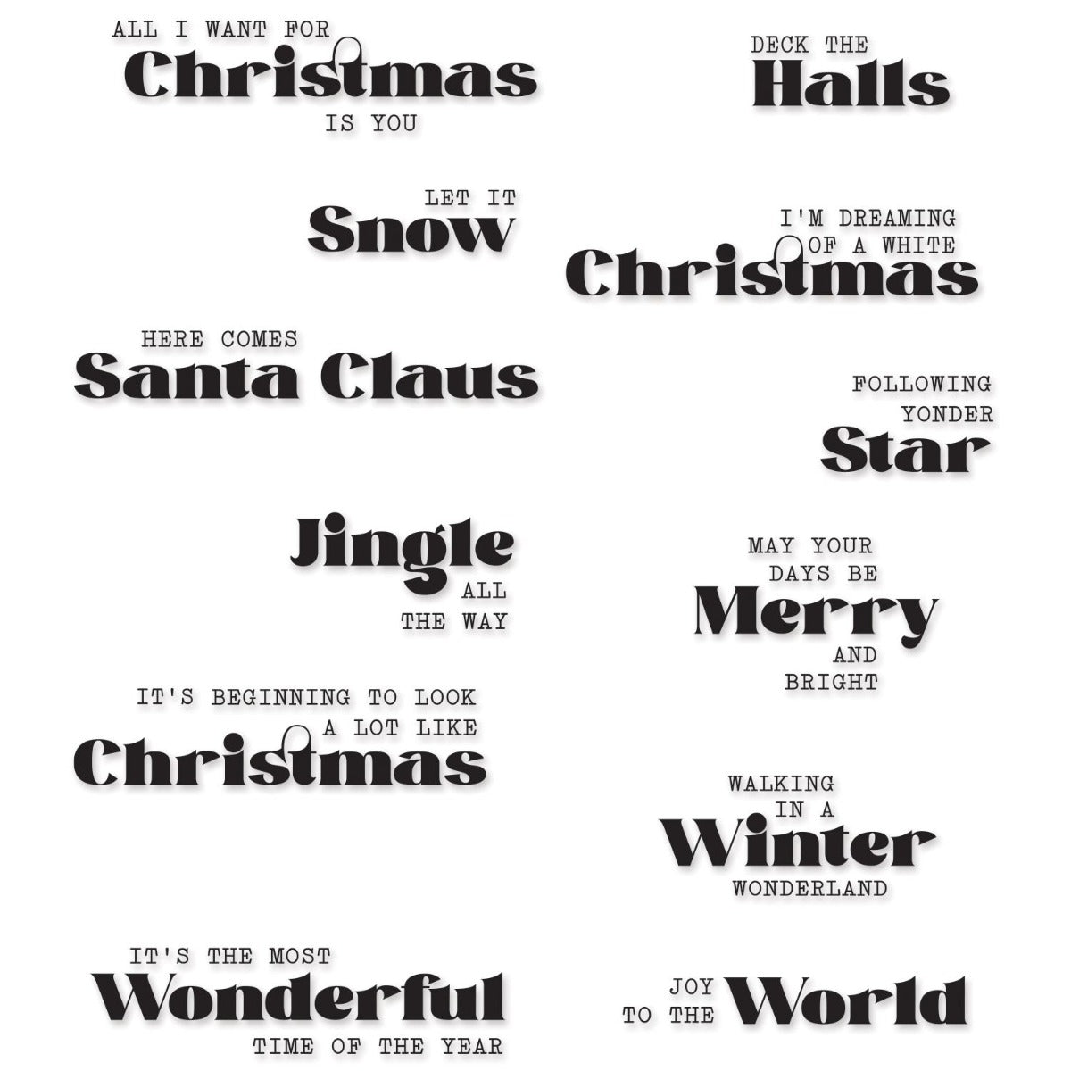 Seasonal Vibes #2 Clear Stamps  -Pete Hughes-  Sizzix Hot on Sale