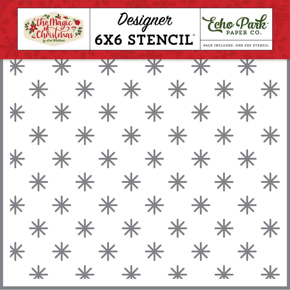 Simple Snow Stencil – The Magic Of Christmas – Echo Park Hot on Sale