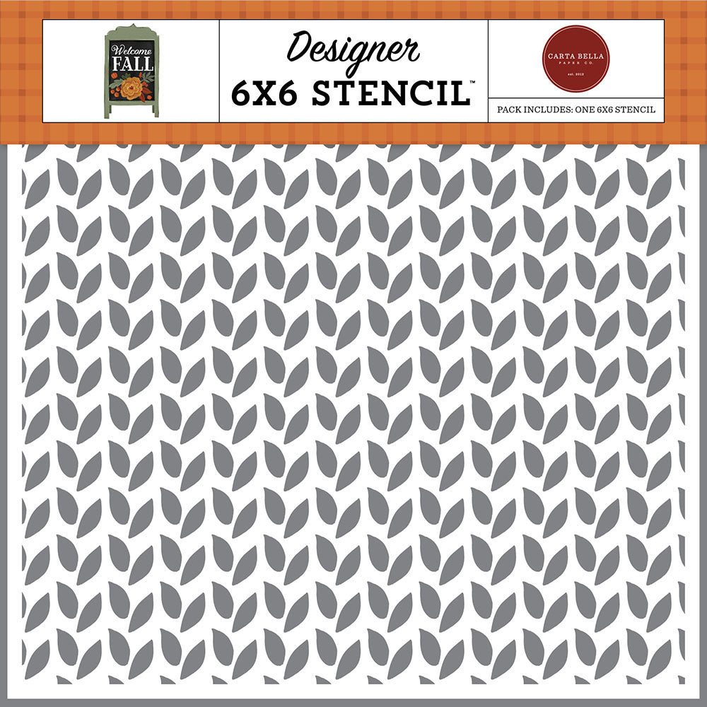 Pair Of Falling Leaves Stencil – Welcome Fall – Carta Bella Online