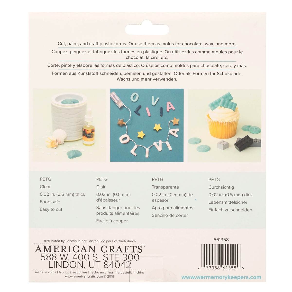Mold Press Clear Plastic Sheets Value Pack (40 Sheets) – We R Memory Keepers on Sale