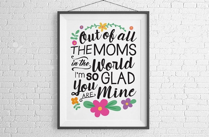 Out Of All The Moms SVG Image File Download for Mother’s Day Projects Supply
