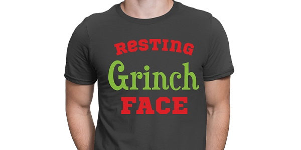 Resting Grinch Face SVG Image File Download for Christmas Projects Supply