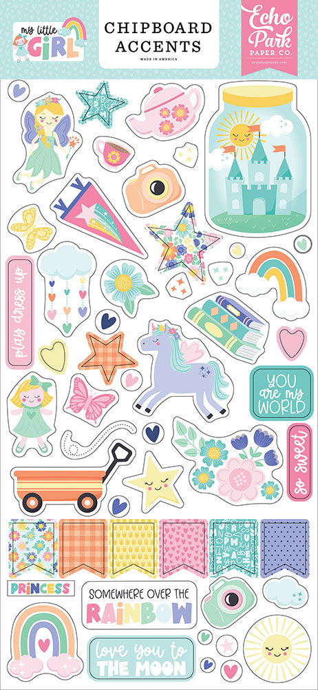 My Little Girl Chipboards Accents – Echo Park Online Sale