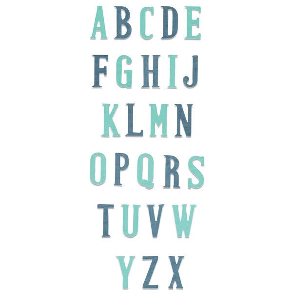Nostalgic Bigz XL Alphabet Die – Sizzix Fashion
