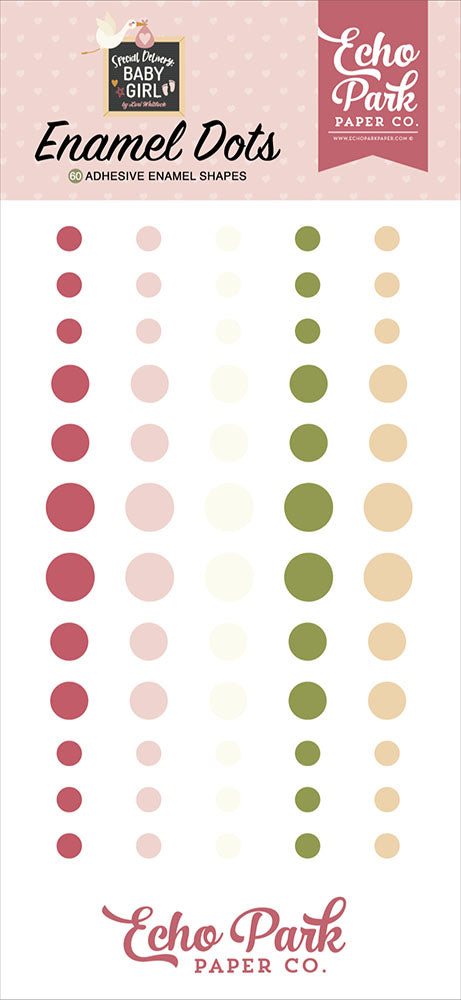 Special Delivery Baby Girl Enamel Dots – Echo Park Sale