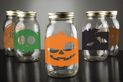 Mason Jars SVG Image File Download for Halloween Projects Supply