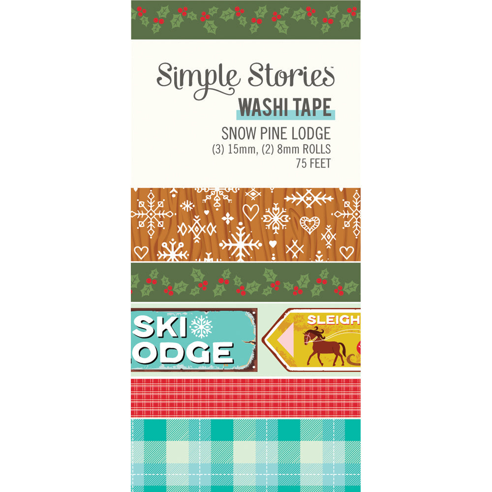 Snow Pine Lodge Washi Tape – Simple Stories Hot on Sale