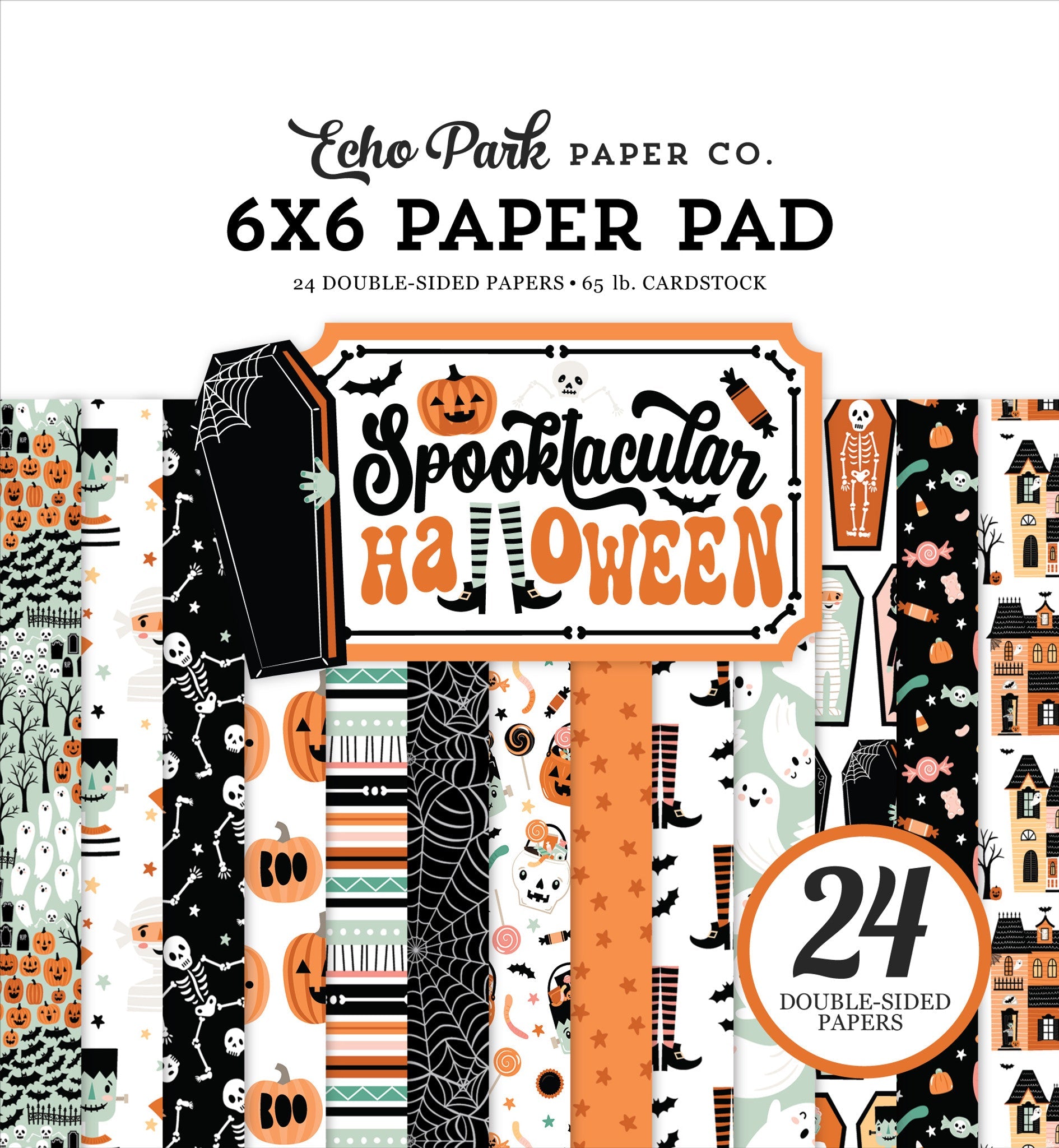 Spooktacular Halloween 6″ x 6″ Paper Pad – Echo Park Supply