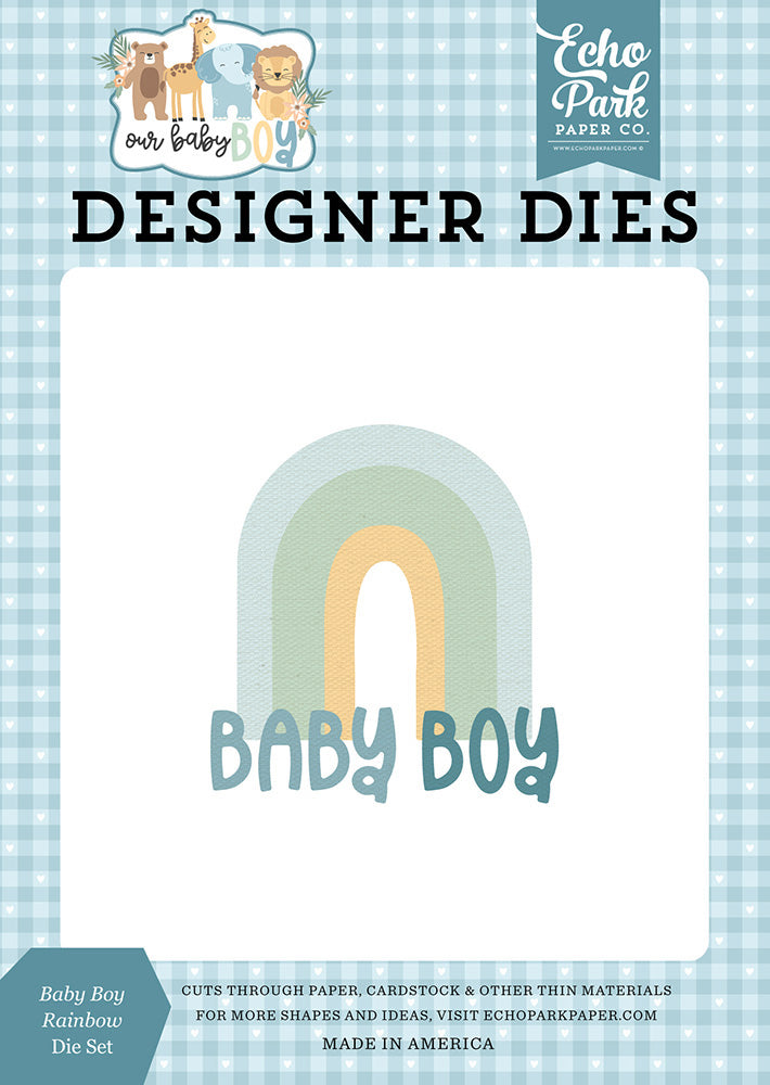 Rainbow Die Set – Our Baby Boy – Echo Park Supply