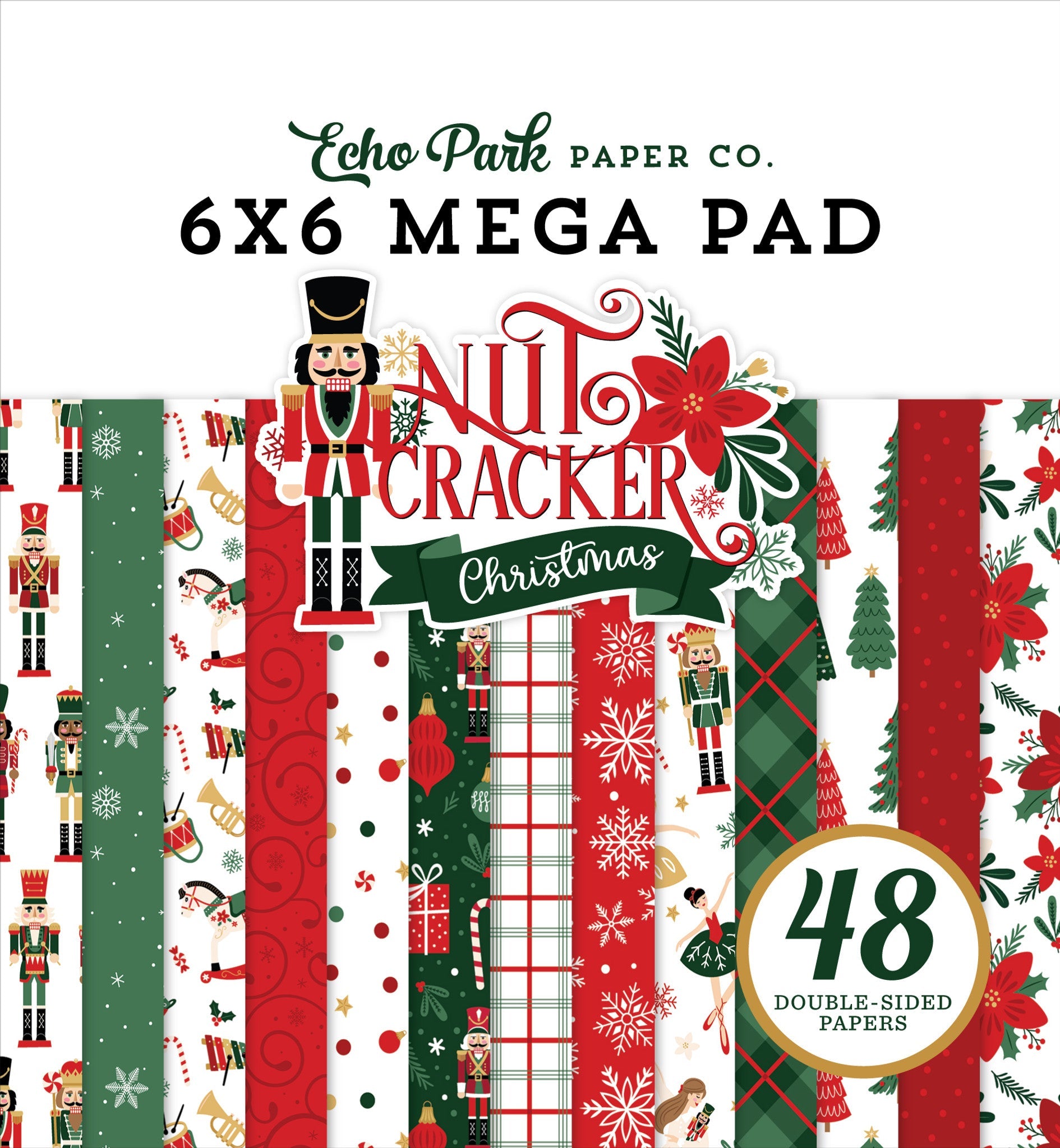 Nutcracker Christmas Cardmakers 6″ x 6″ Mega Pad – Echo Park Online