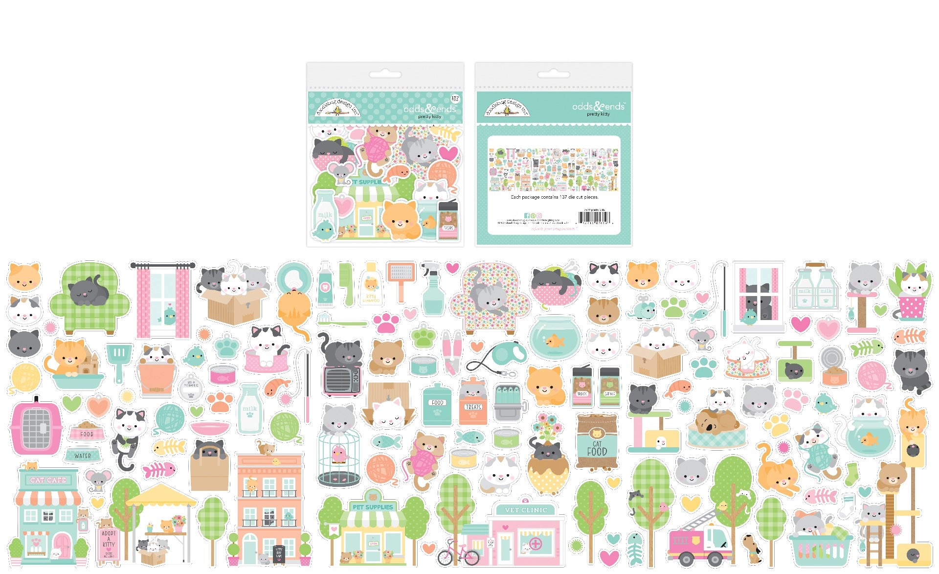 Odds & Ends – Pretty Kitty Collection- Doodlebug Design Hot on Sale