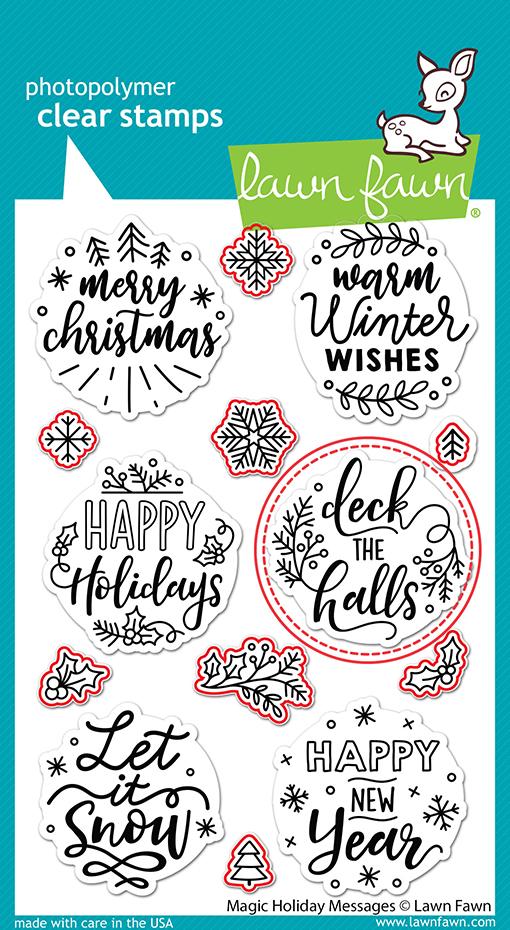 Magic Holiday Messages Lawn Cuts Dies – Lawn Fawn Sale