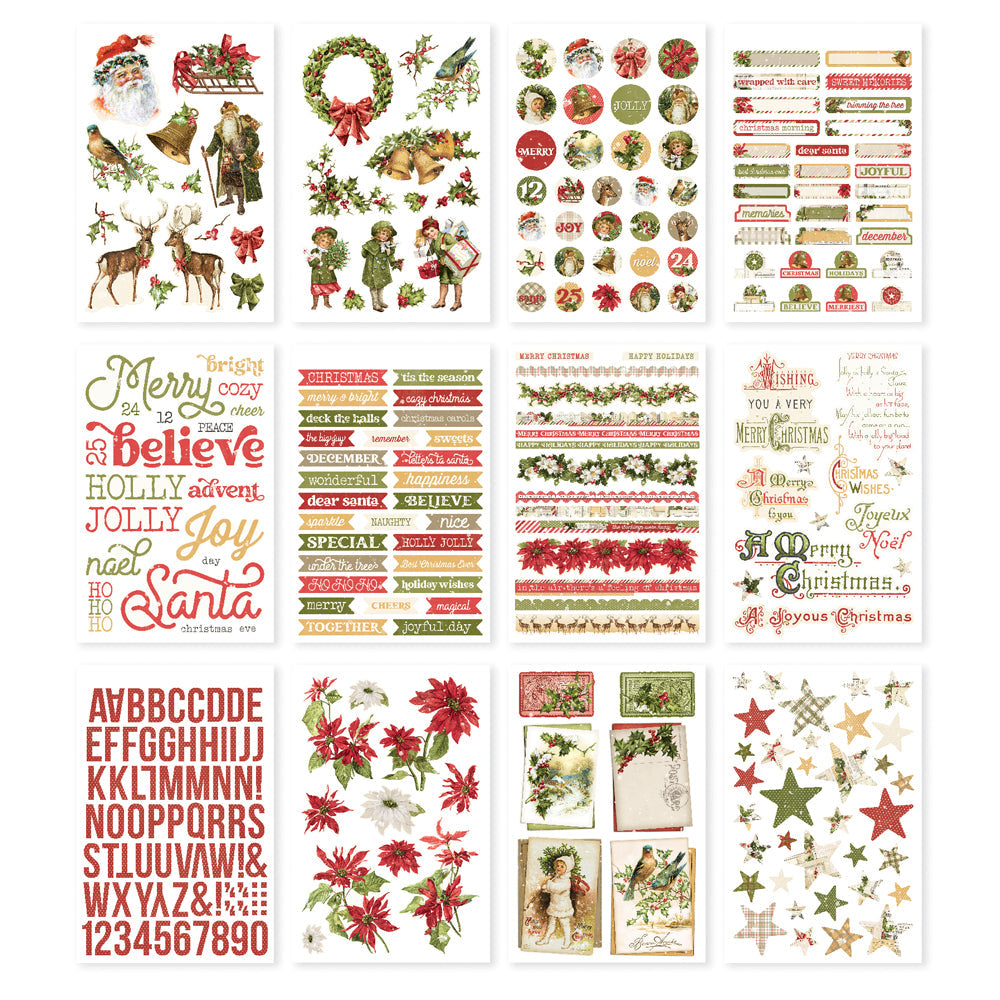 Simple Vintage Yuletide Sticker Book – Simple Stories Online Hot Sale