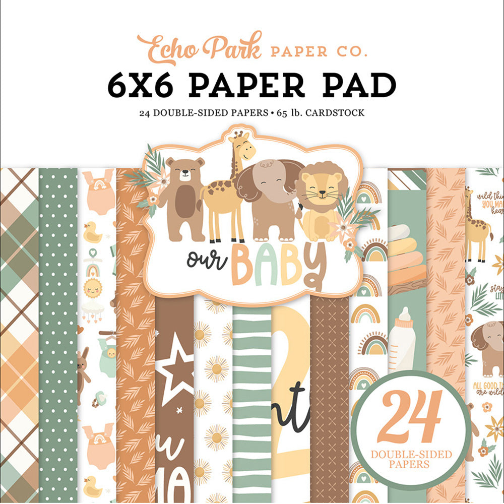 Paper Pad, 6 x 6 – Our Baby Collection – Echo Park on Sale