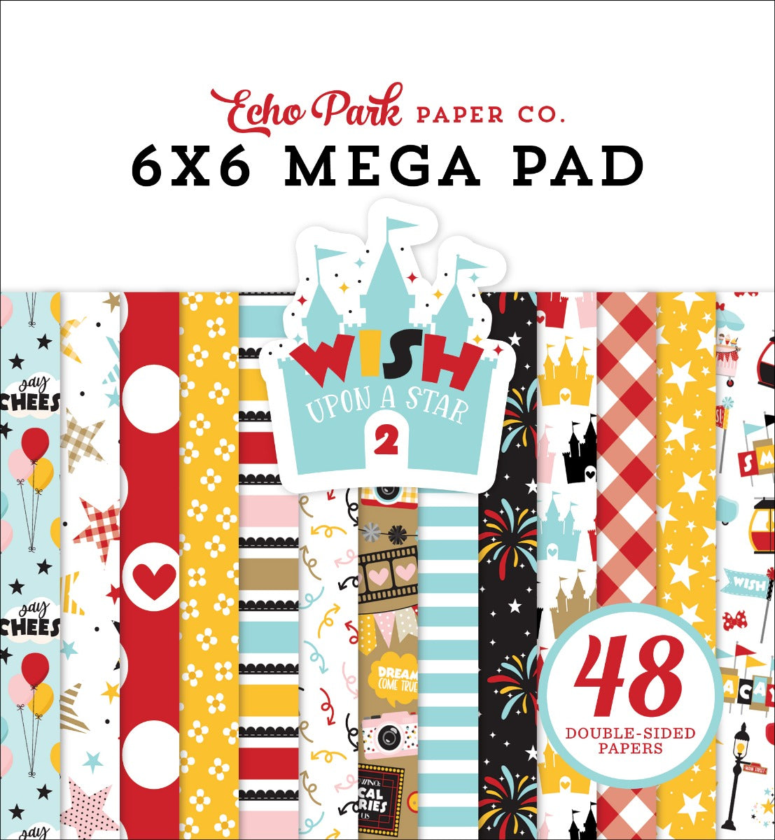Mega Paper Pad, 6×6 – Wish Upon A Star 02 – Echo Park on Sale