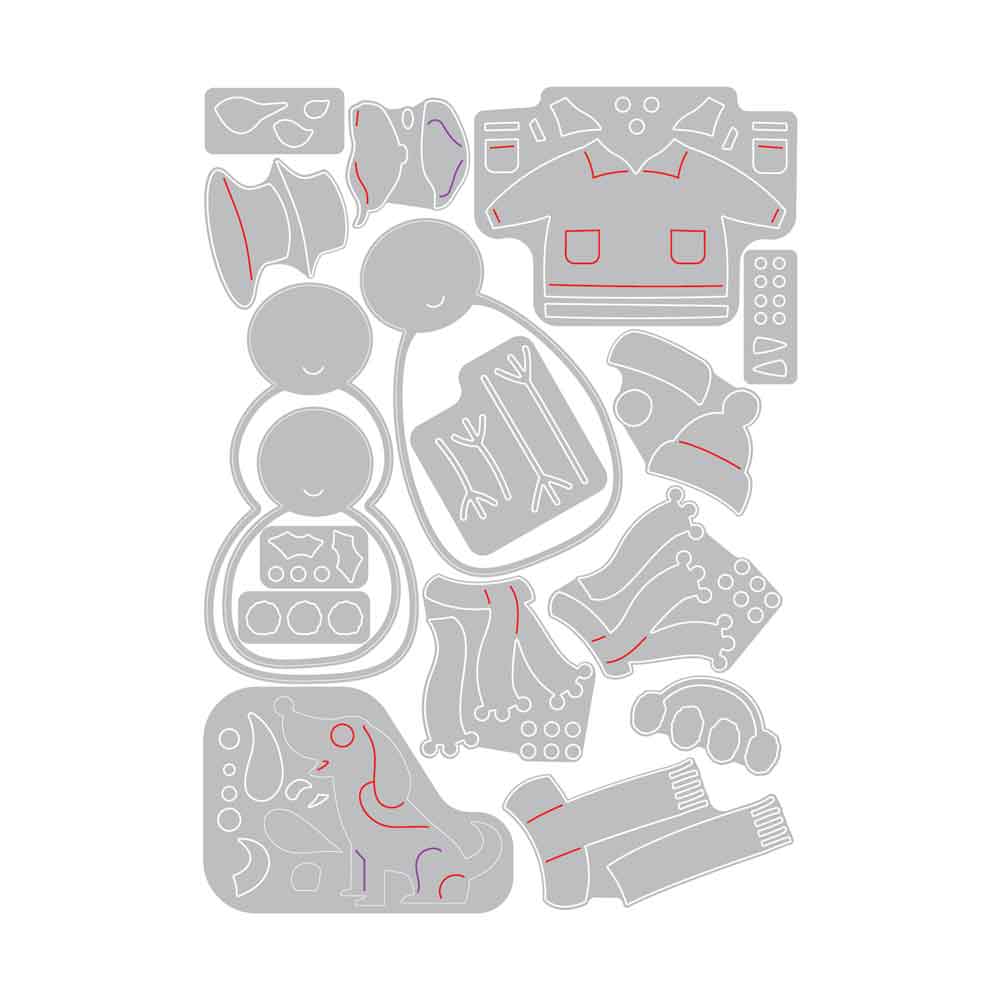 Snow Family Thinlits Dies – Jennifer Ogborn – Sizzix Discount