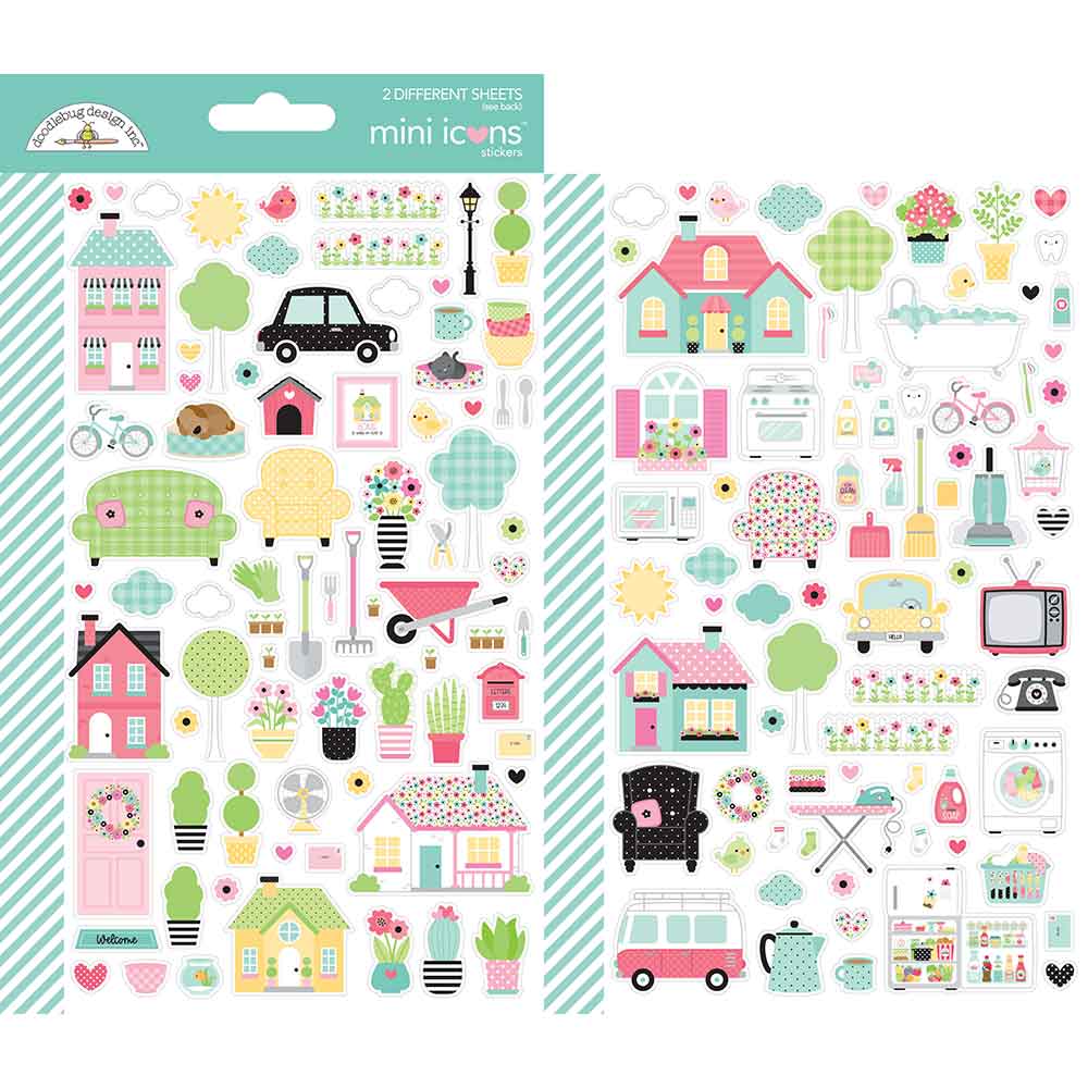 My Happy Place Mini Icons Stickers – My Happy Place – Doodlebug Online