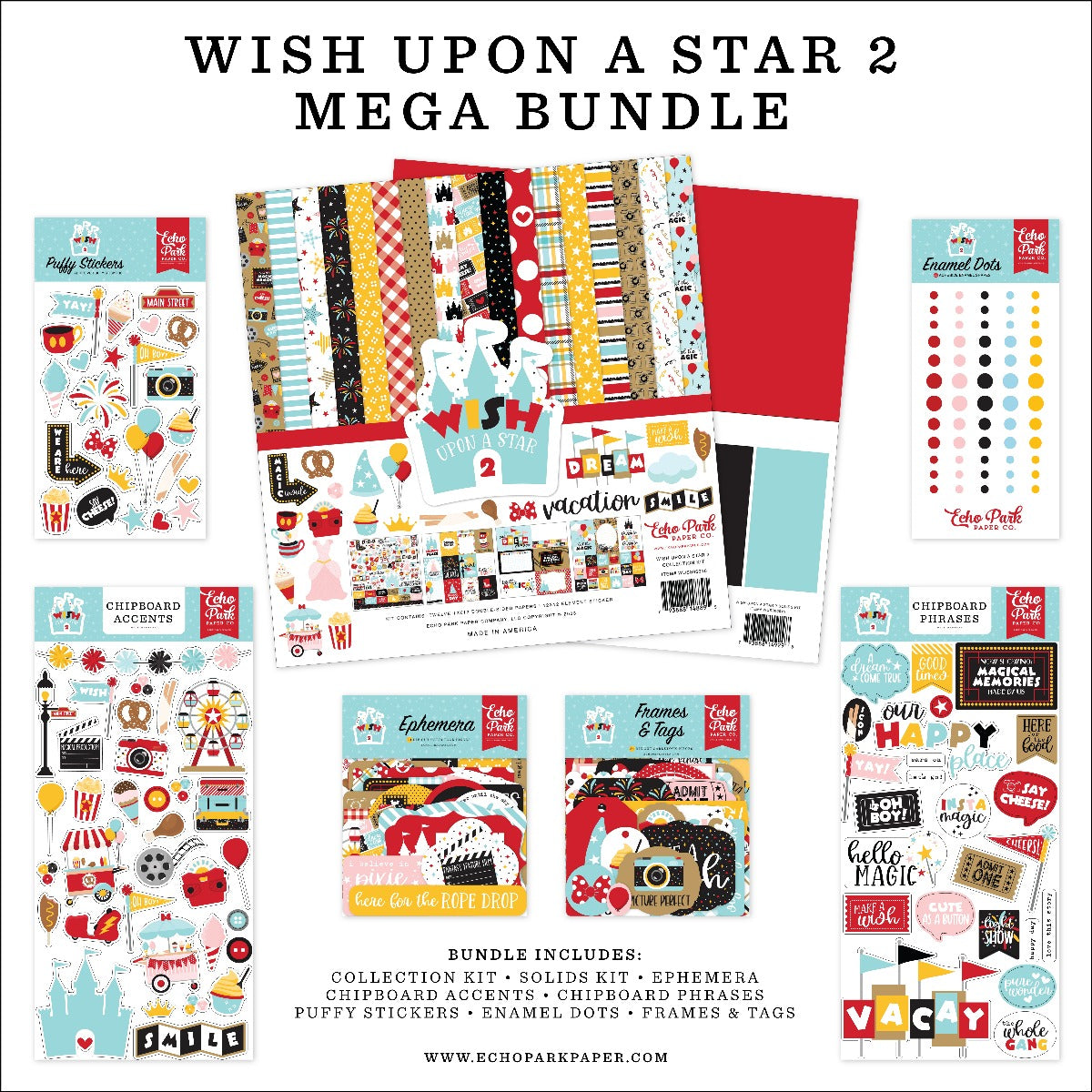 Mega Bundle, 6×6 – Wish Upon A Star 02 – Echo Park Online Sale
