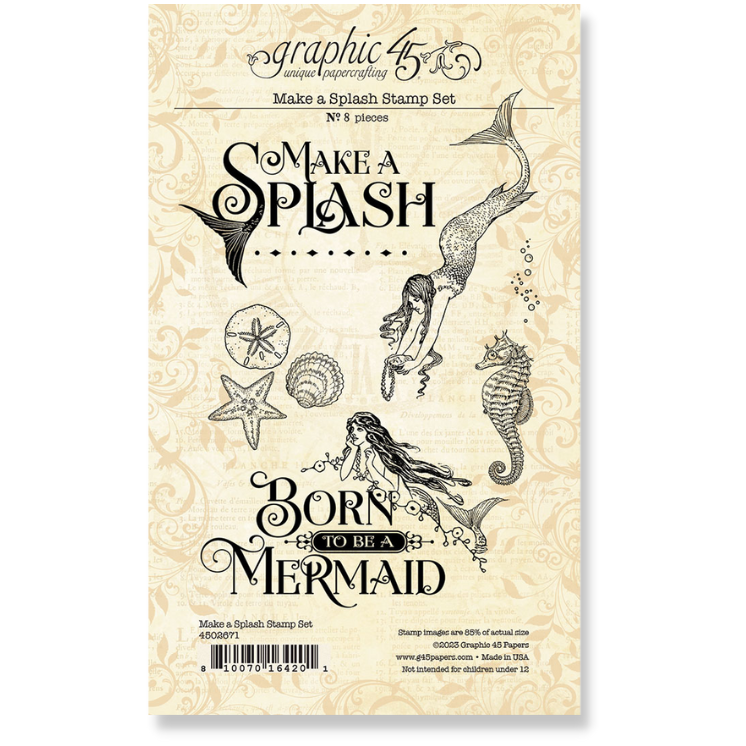Stamp Sets  – Make A Splash Collection- Graphic 47 Hot on Sale