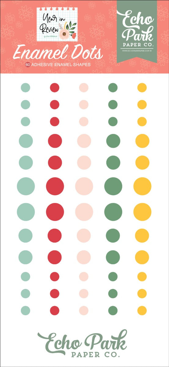 Year In Review Enamel Dots – Echo Park Sale