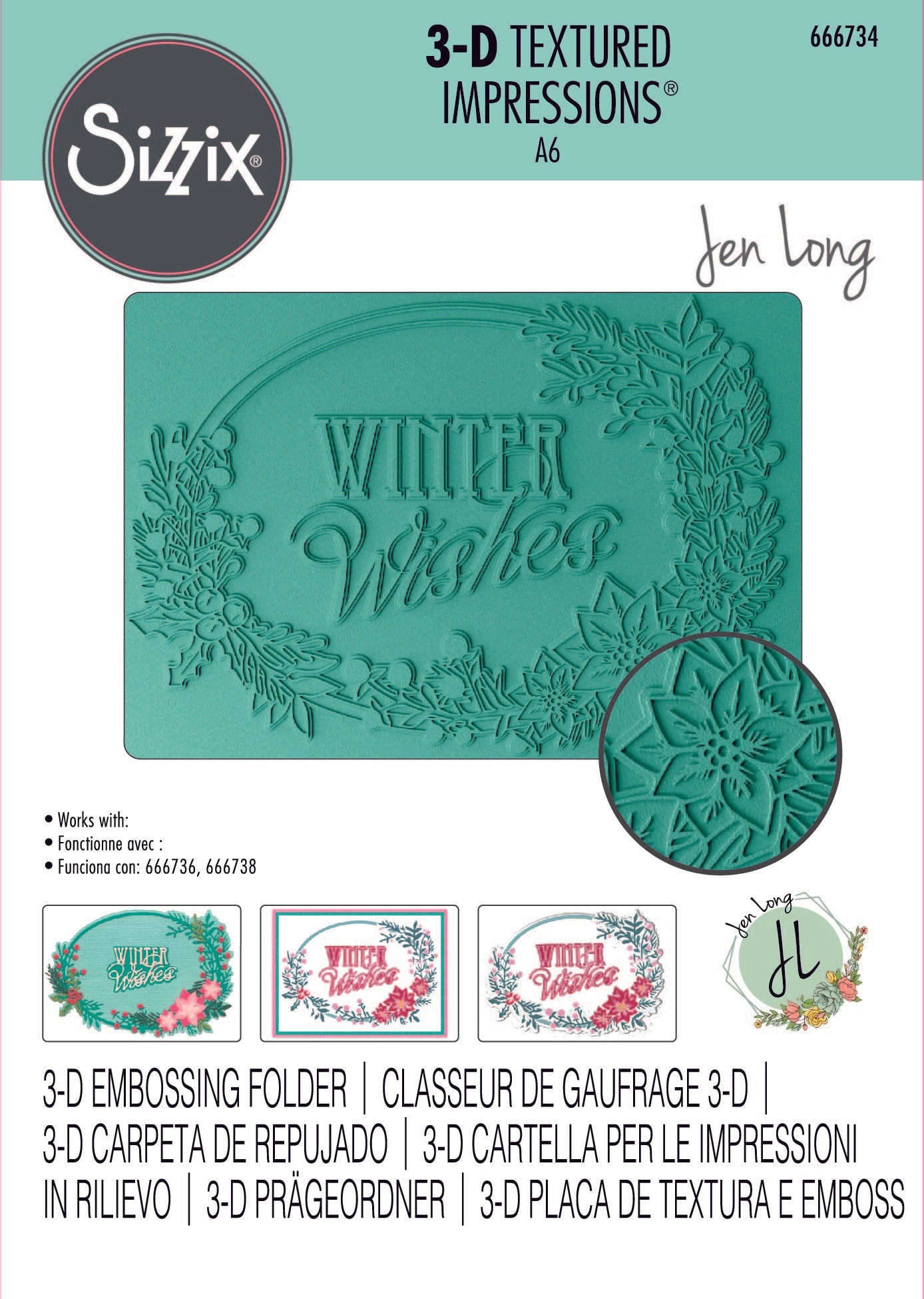 Winter Wishes 3-D Textured Impressions Embossing Folder – Sizzix Online Hot Sale
