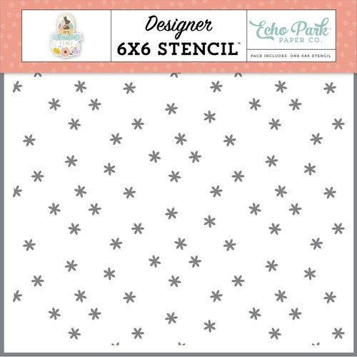 Tiny Daisies Stencil, 6″ x 6″ – It’s Easter Time  – Echo Park Fashion