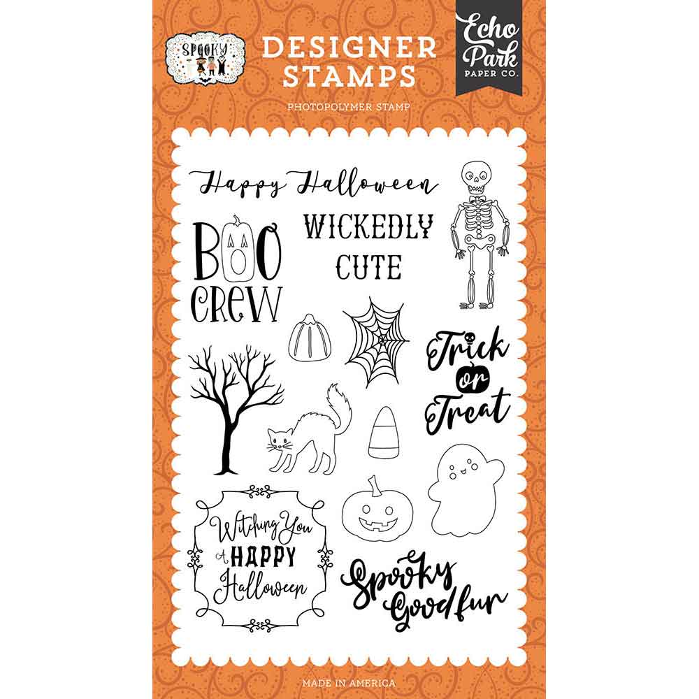 Wickedly Cute Stamp Set – Spooky – Echo Park Online Hot Sale