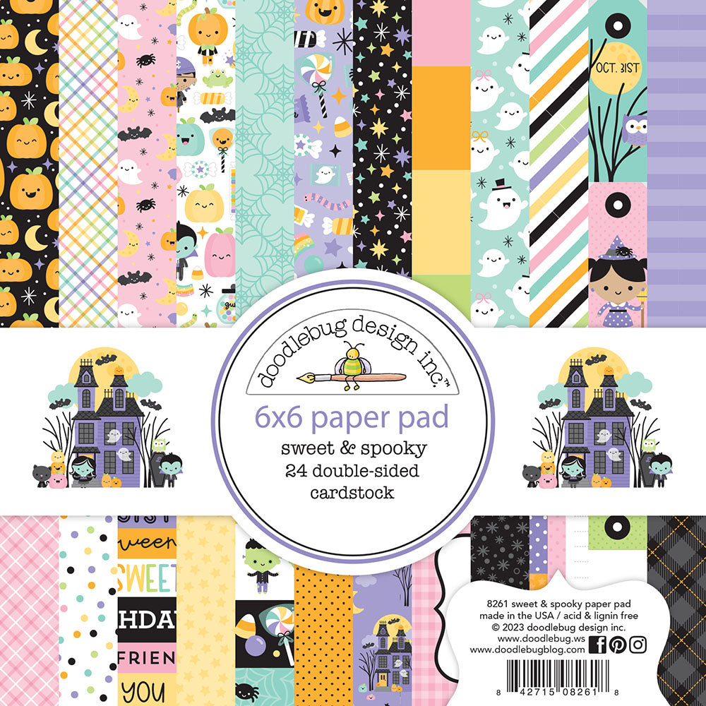 Sweet & Spooky 6″ x 6″ Paper – Doodlebug Design Online