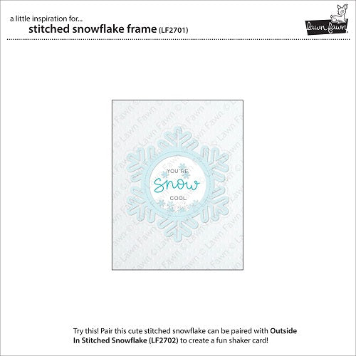 Stitched Snowflake Frame Dies – Lawn Fawn Online now