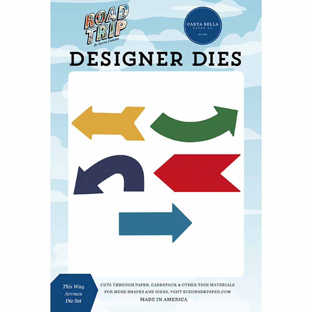 This Way Arrows Die Set – Road Trip – Carta Bella Hot on Sale