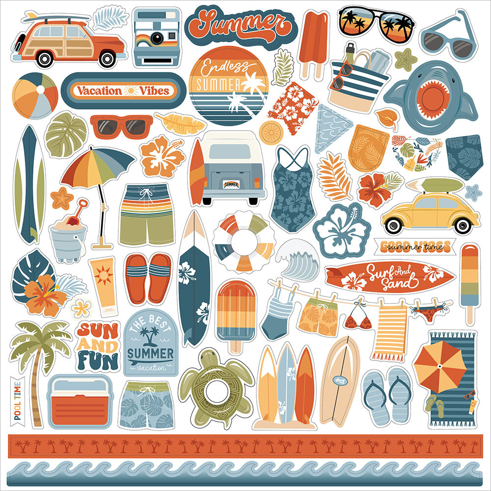 Summer Vibes Element Stickers – Echo Park on Sale