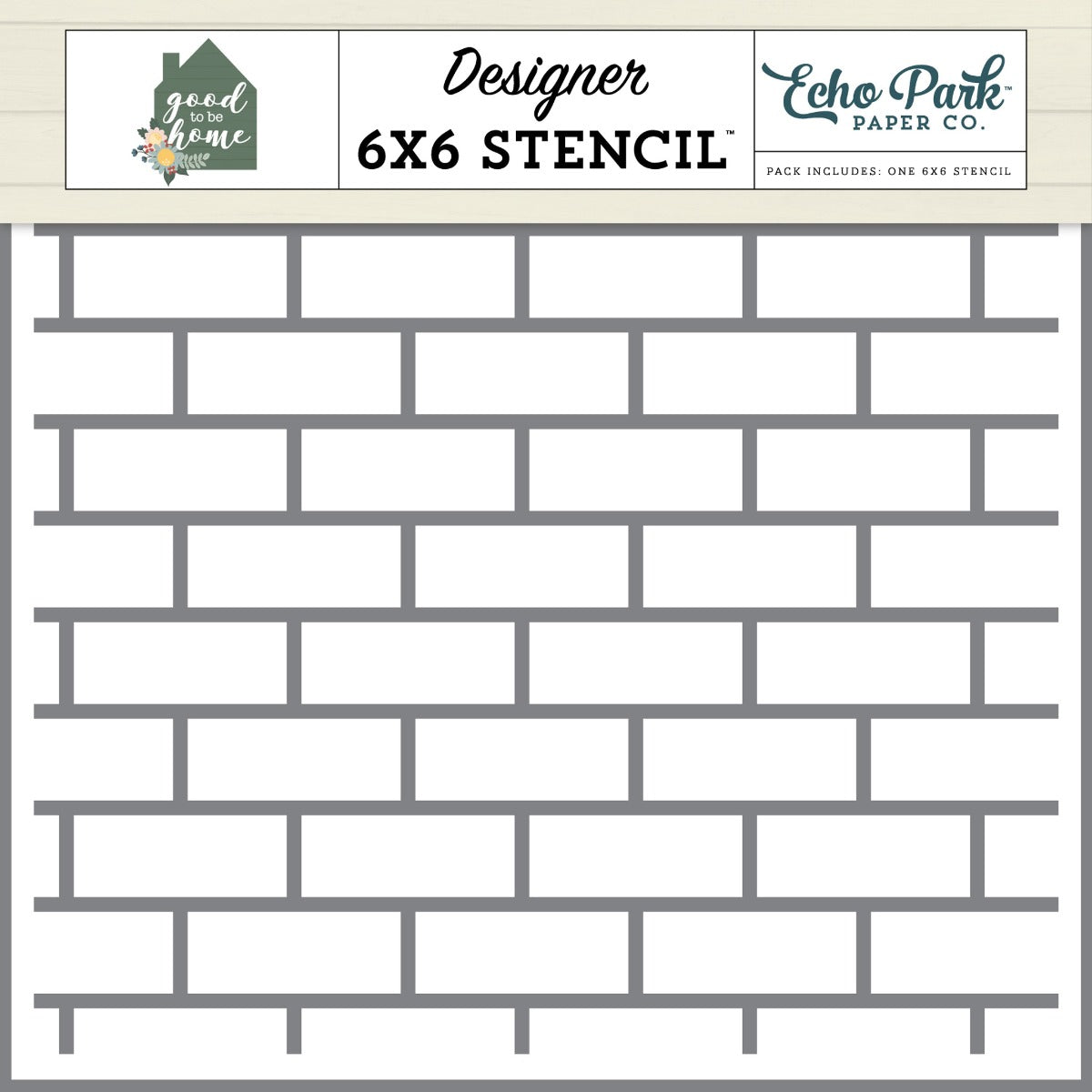 Subway Tiles Large Stencil- Echo Park Sale