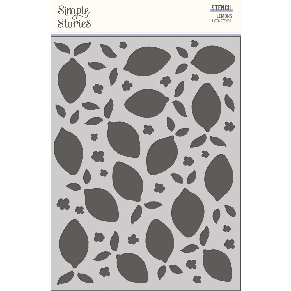 The Little Things 6×8 Stencil – Lemons  – Simple Stories Online now