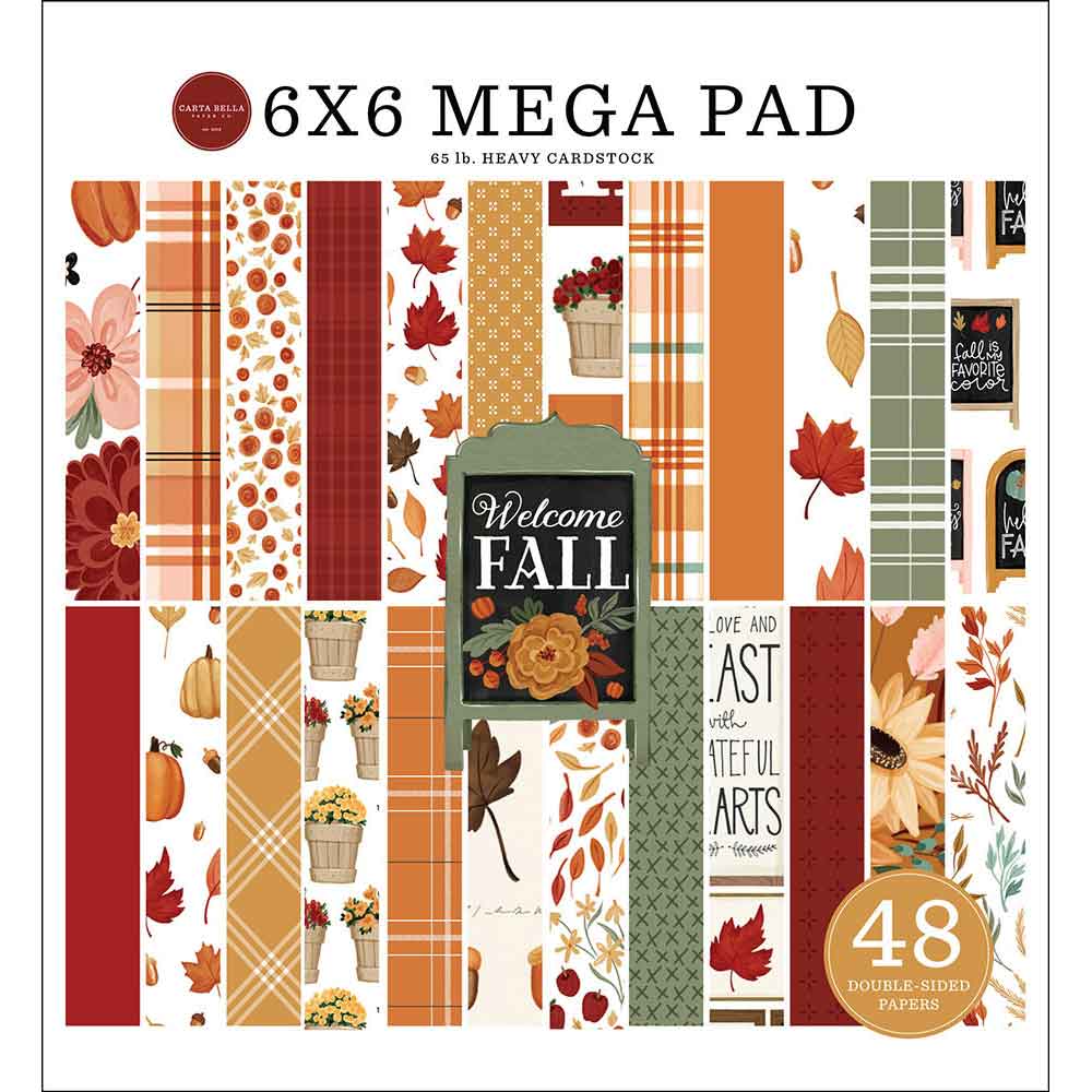 Welcome Fall Cardmakers 6″ x 6″ Mega – Carta Bella Online