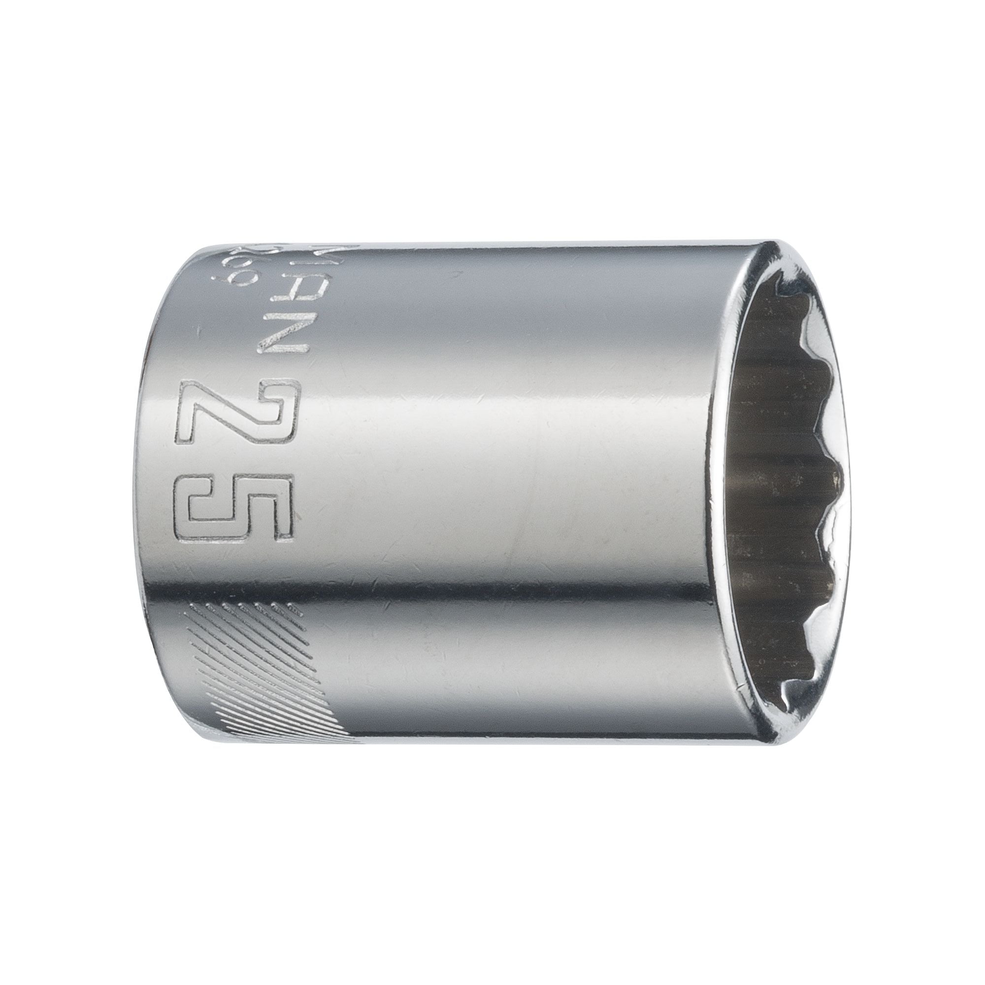 1/2-in Drive 25mm 12 Point Shallow Socket Fashion