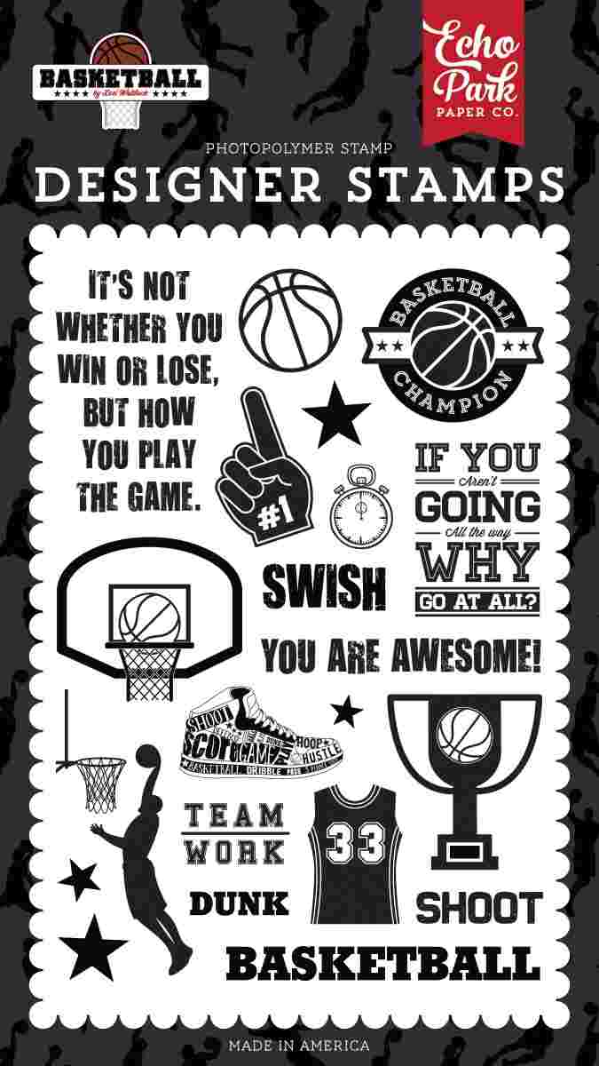 Swish Stamps – Basketball – Echo Park Discount