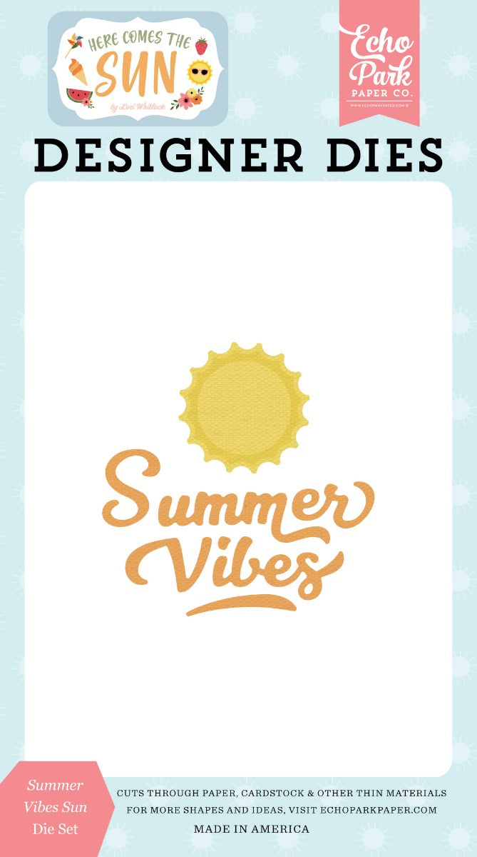 Summer Vibes Sun Die Set – Lori Whitlock – Here Comes the Sun Collection – Echo Park Online Hot Sale
