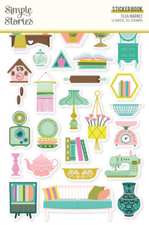 Sticker Book – Flea Market Collection – Simple Stories Fashion
