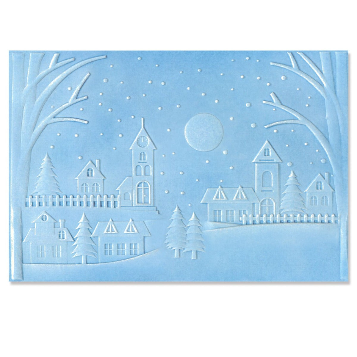 Winter Village 3-D Textured Emboss Folder  – Sizzix Online Sale