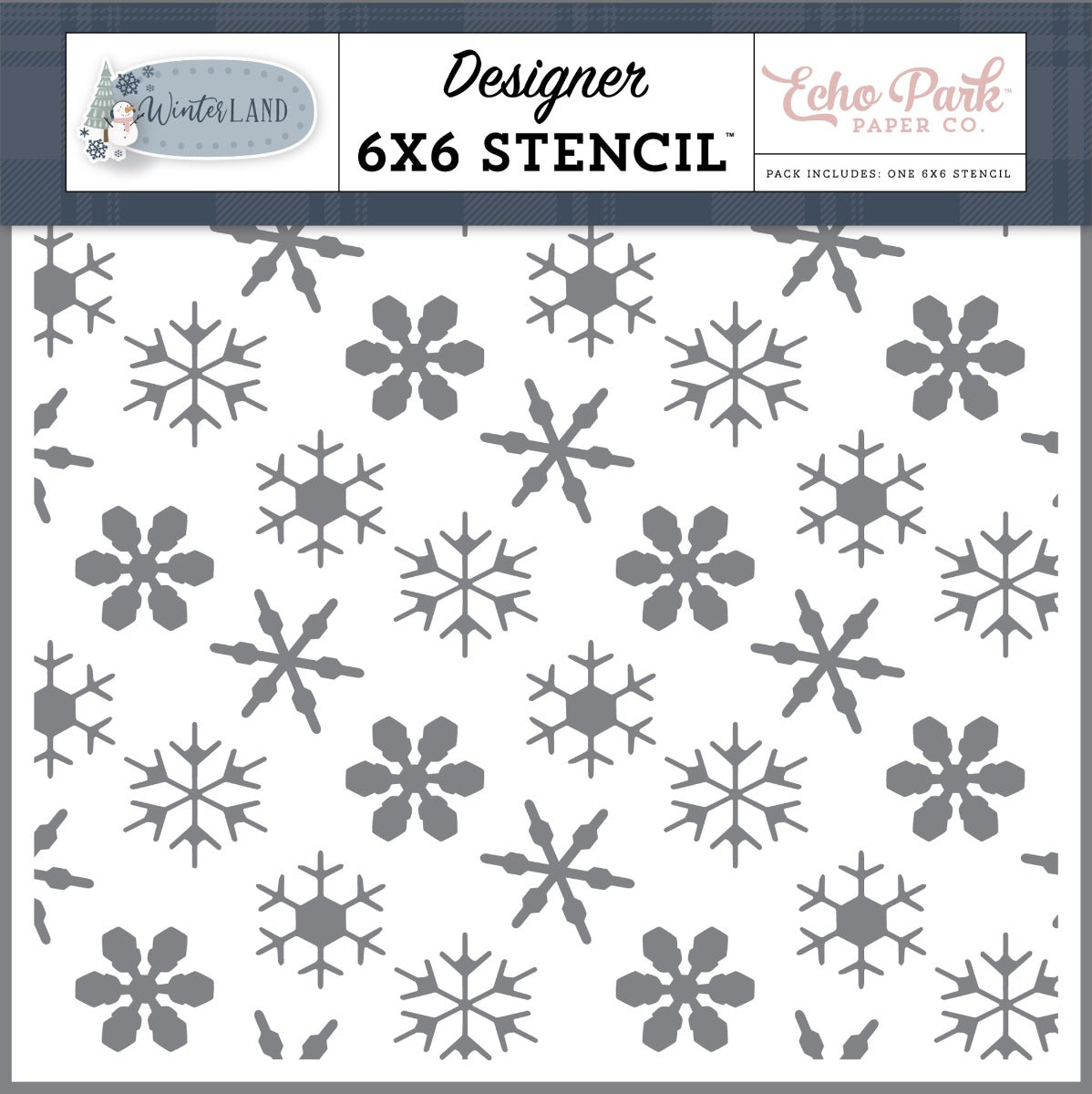Winter Wishes Snowflakes  Stencil- Echo Park Online now