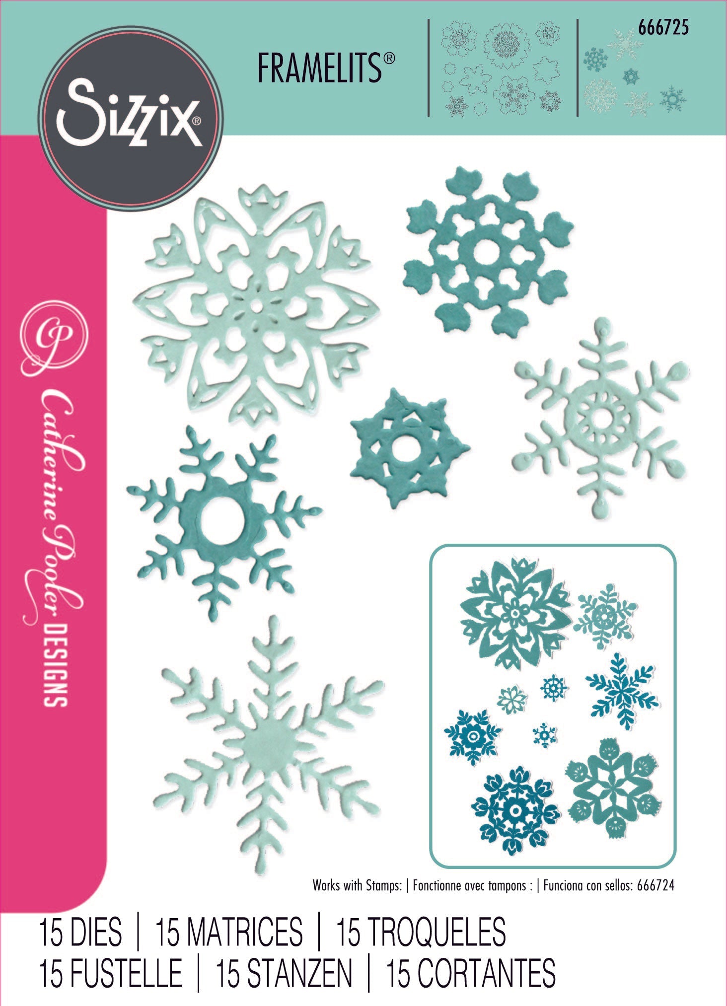 White Christmas #2 Framelits Die Set by Catherine Pooler – Sizzix Discount