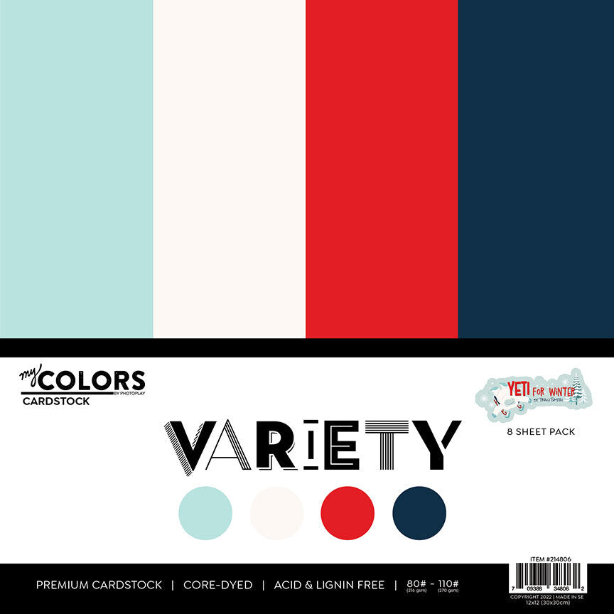Yeti for Winter 12″ x 12″ Cardstock Variety Pack – PhotoPlay Online Sale